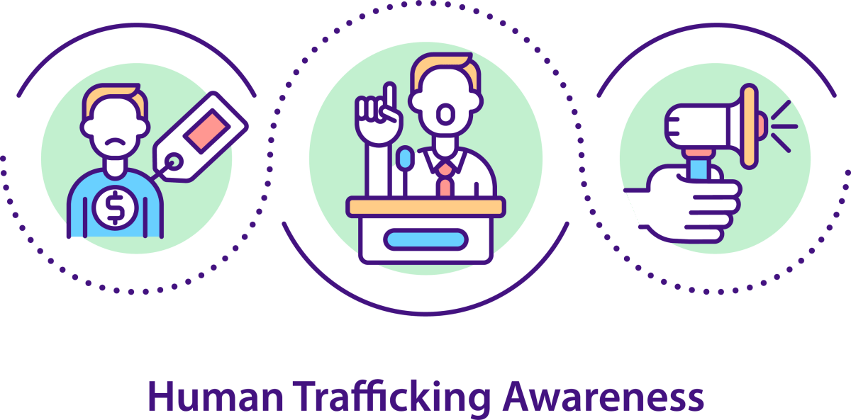 Human Trafficking Awareness Icons Bundle