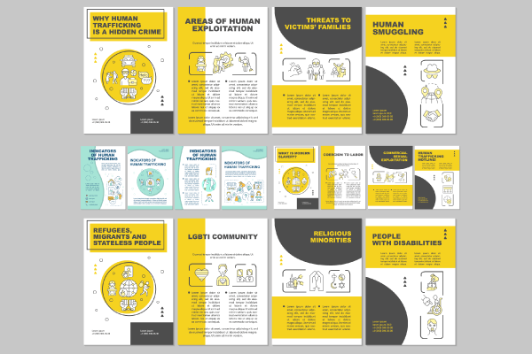 Human Trafficking Brochures Bundle