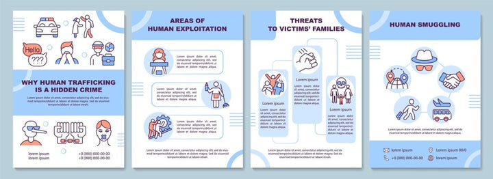 Human Trafficking Brochures Bundle