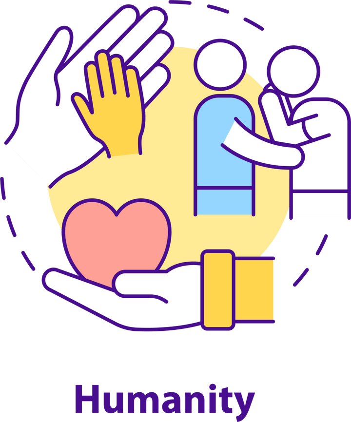 Humanitarian Aid Production Icon Bundle