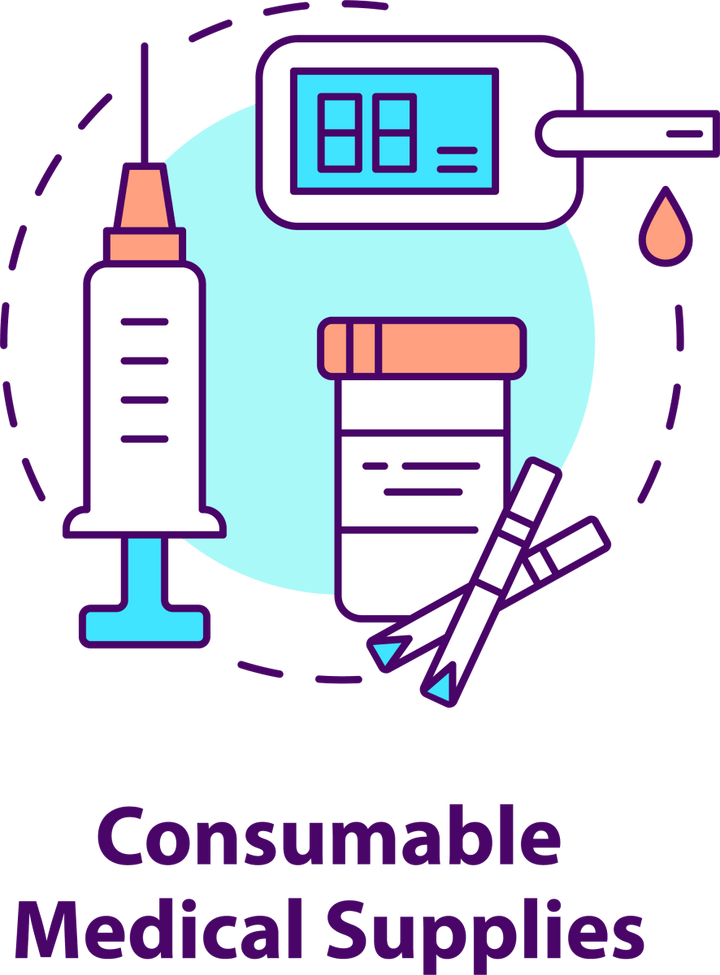 Humanitarian Aid Production Icon Bundle