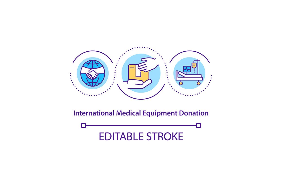 Humanitarian Aid Program Icons Bundle