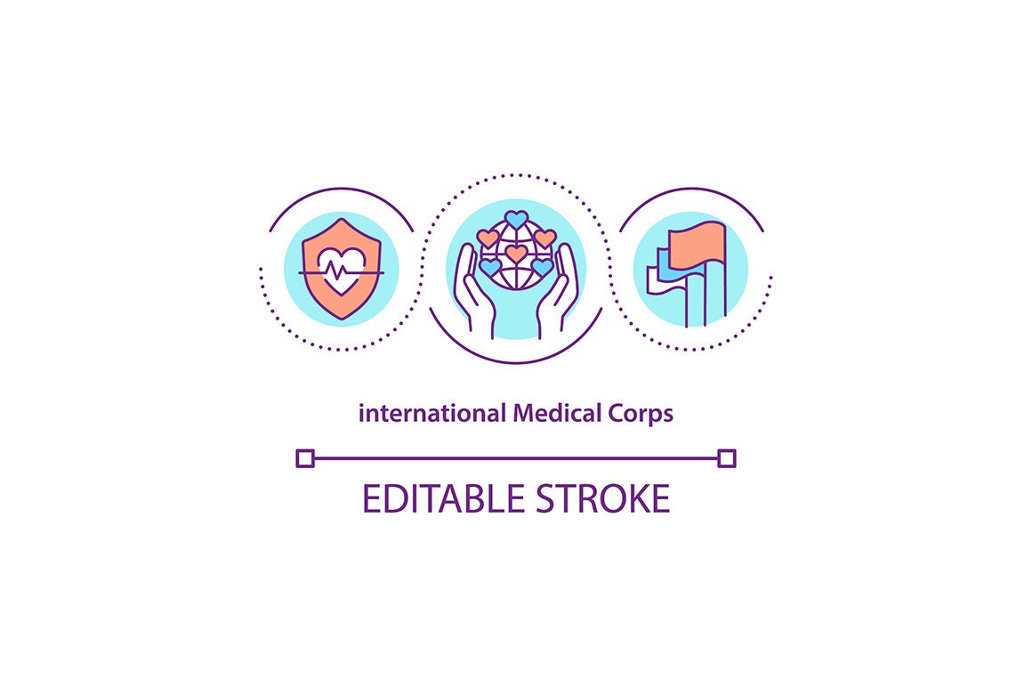 Humanitarian Aid Program Icons Bundle