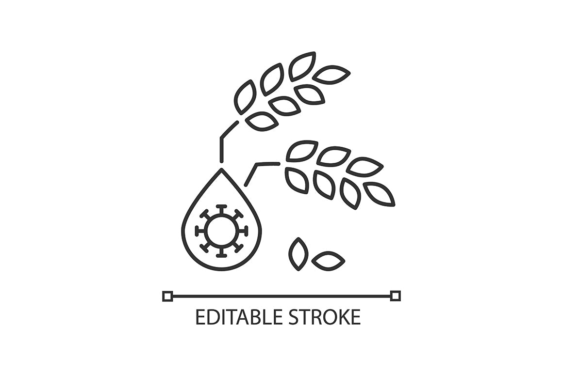 Hunger and food security linear icons set for dark and light mode