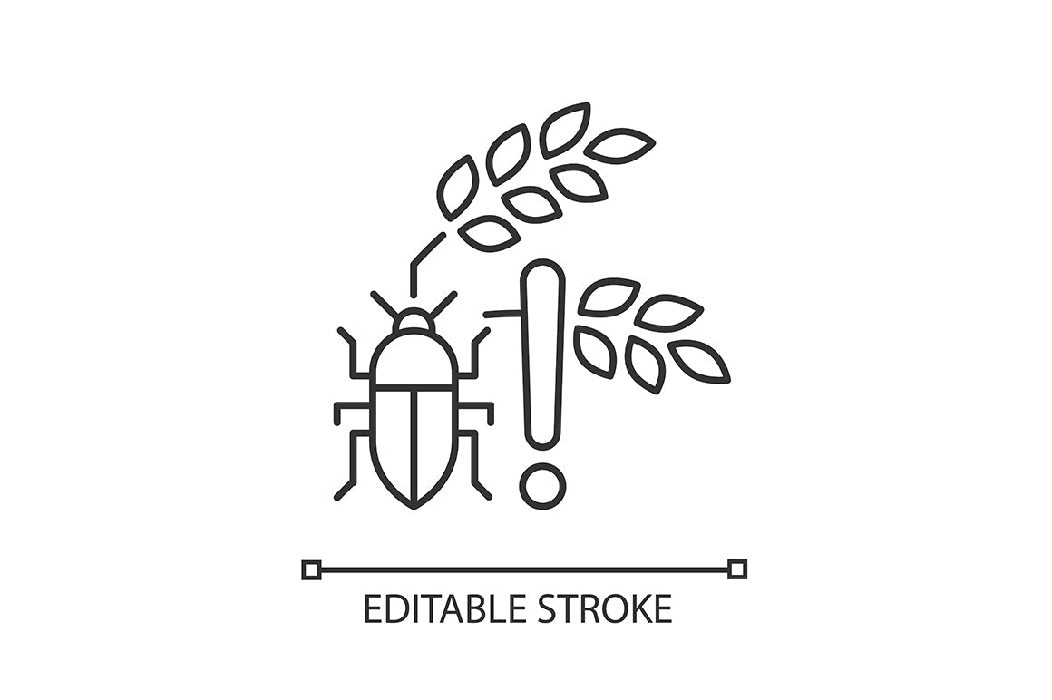 Hunger and food security linear icons set for dark and light mode