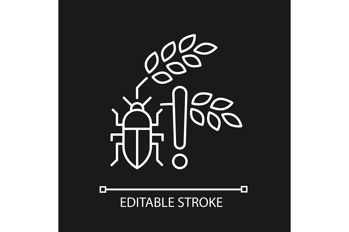 Hunger and food security linear icons set for dark and light mode