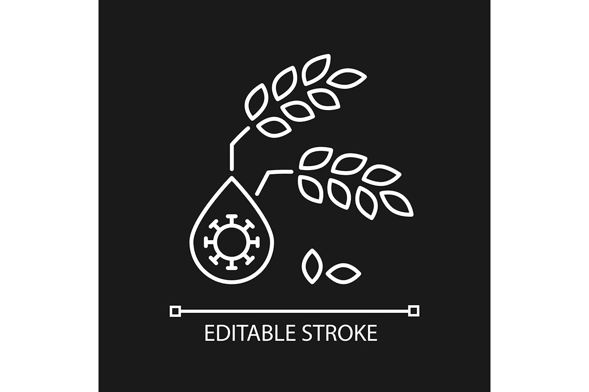 Hunger and food security linear icons set for dark and light mode