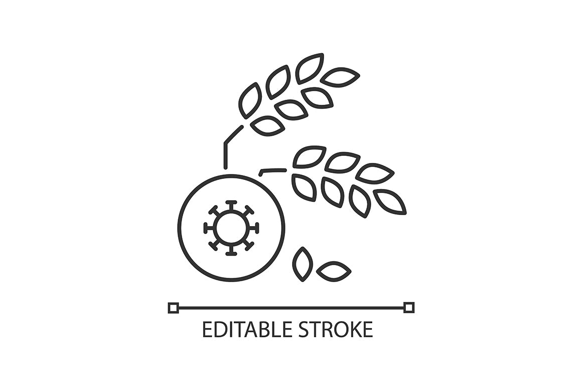 Hunger and food security linear icons set for dark and light mode