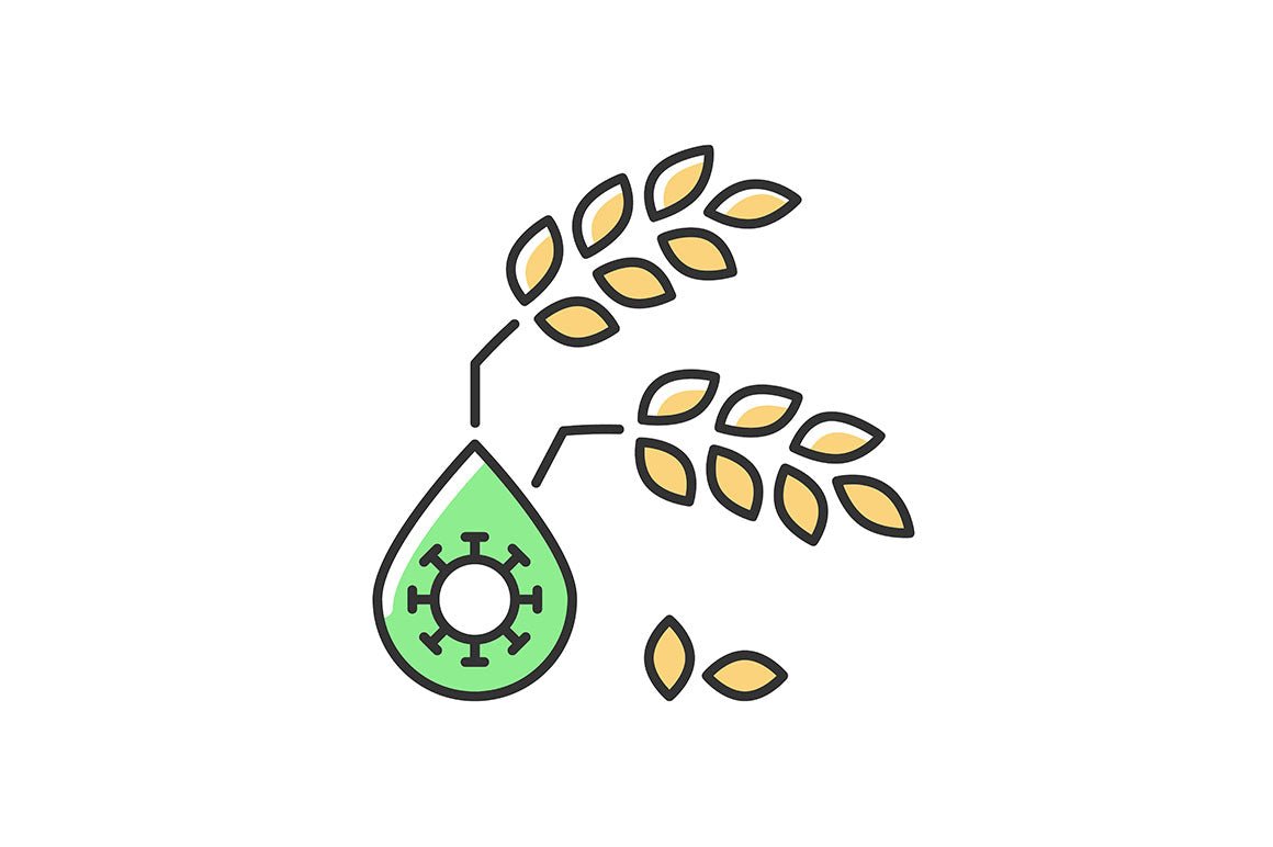 Hunger and food security RGB color icons set