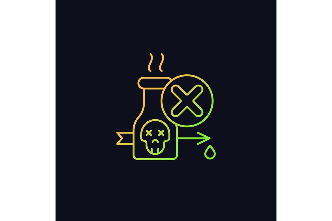 Hunting gradient icons set for dark and light mode