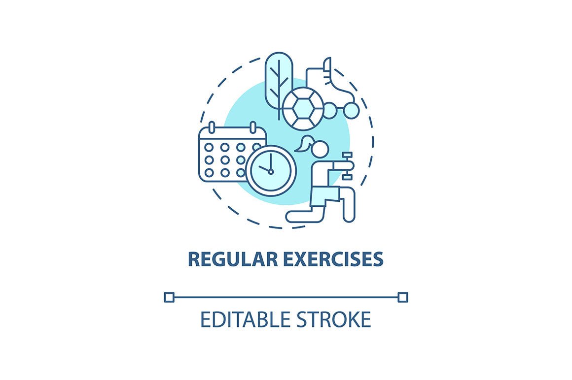 Hypertension concept icons bundle