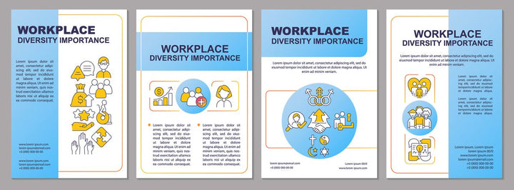 Inclusion in education brochure template set