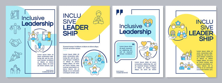 Inclusion in education brochure template set