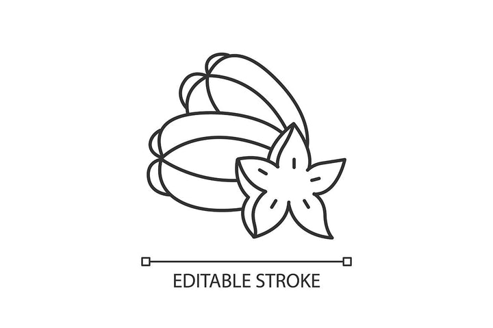 Indonesia linear icons set