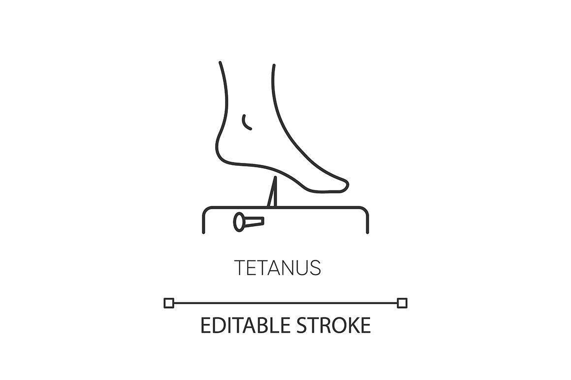 Infectious diseases pixel perfect linear icons set