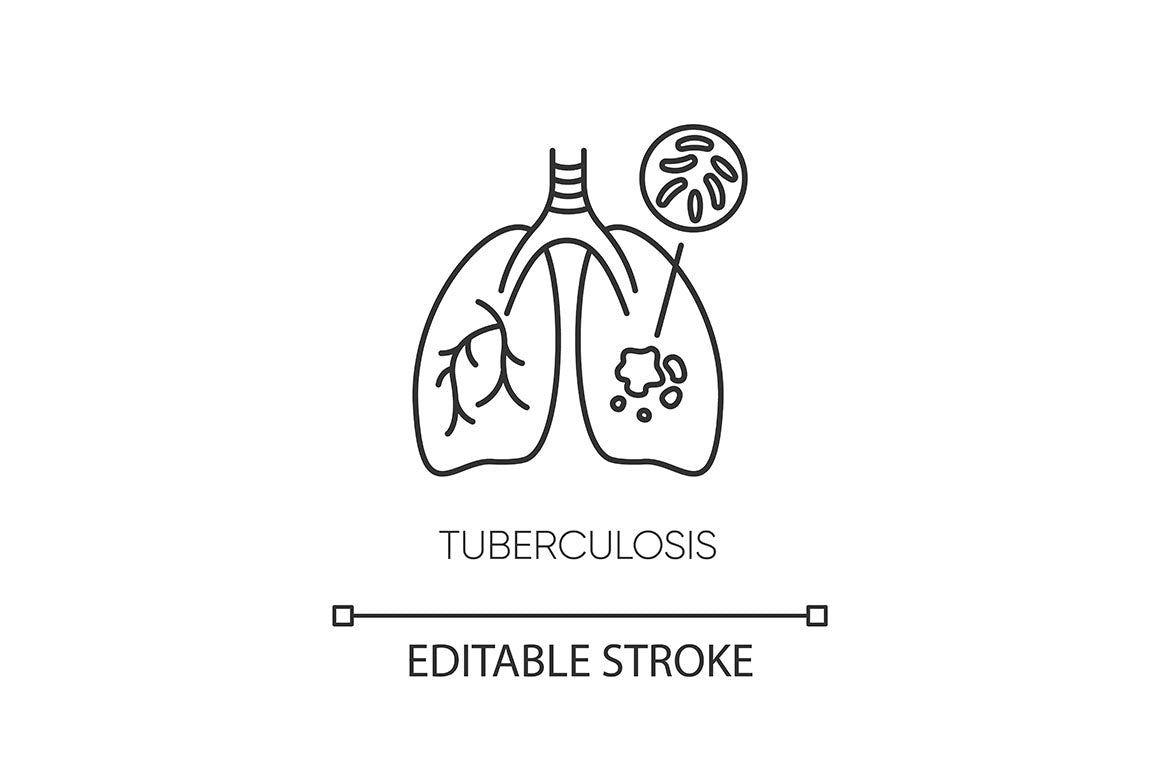 Infectious diseases pixel perfect linear icons set