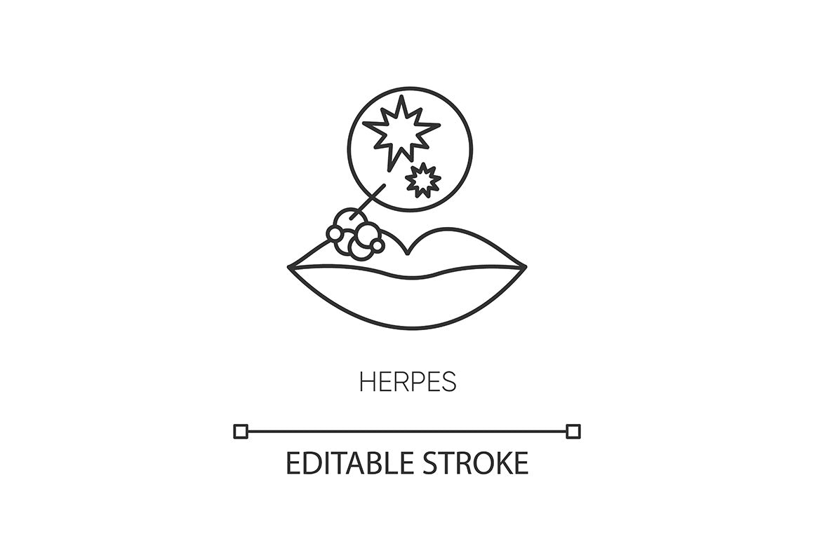 Infectious diseases pixel perfect linear icons set