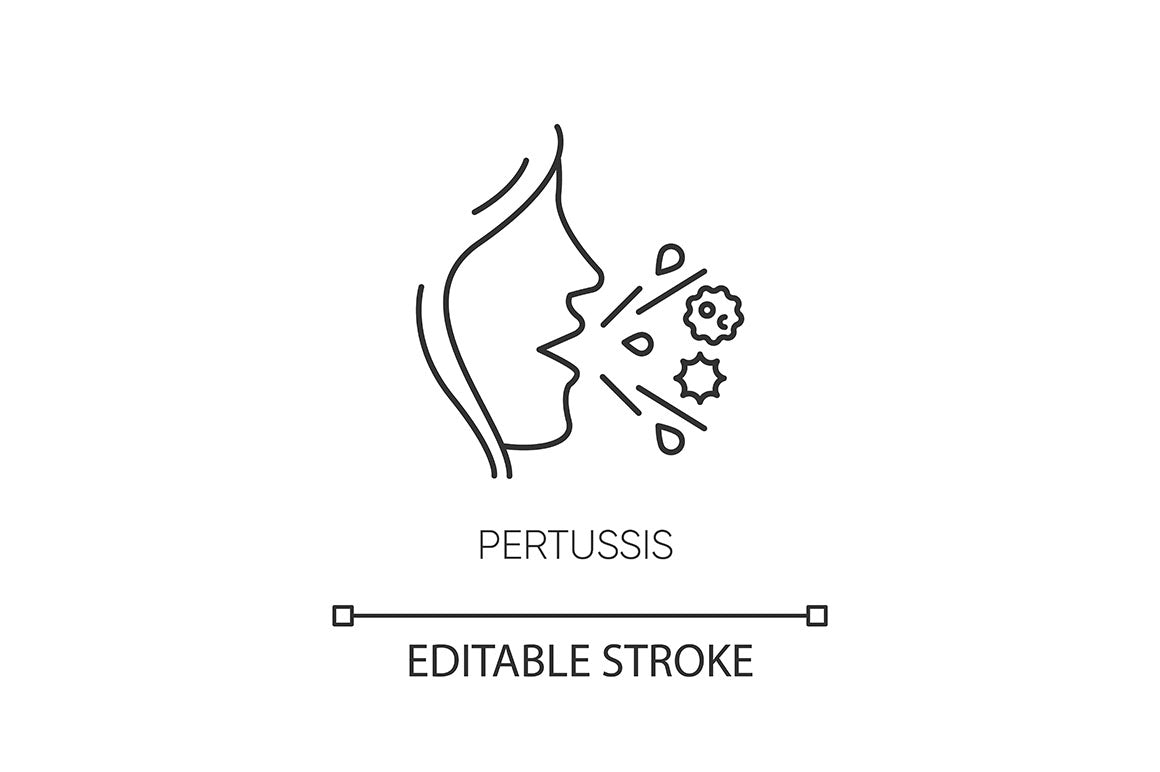 Infectious diseases pixel perfect linear icons set