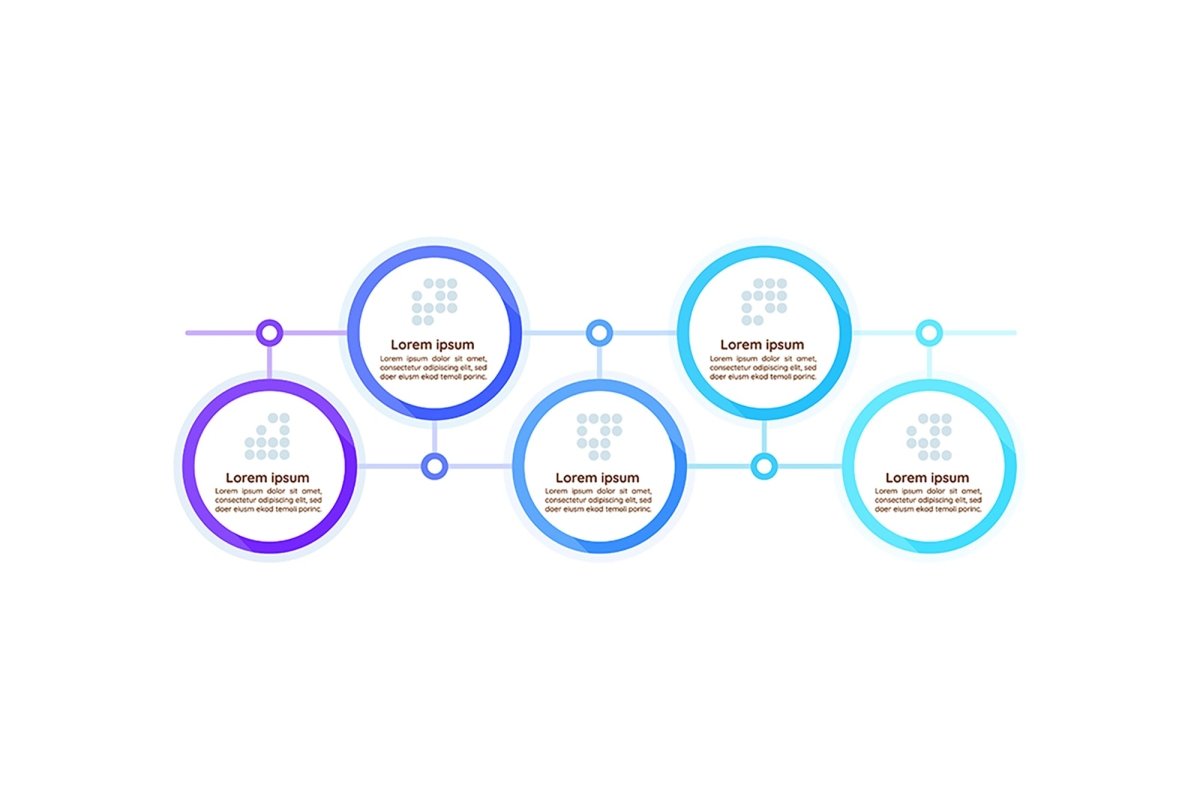 Infographic chart design template set