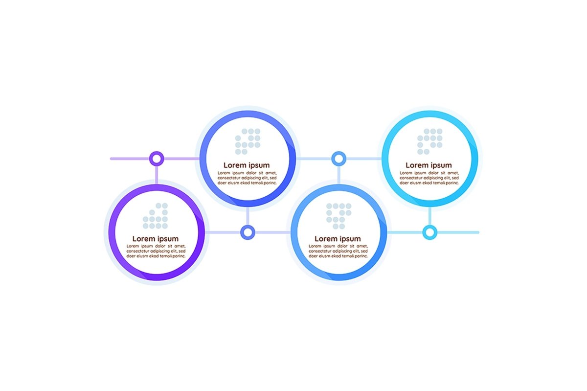 Infographic chart design template set
