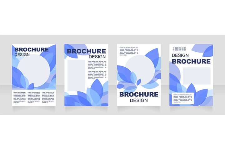 Information blank brochure layout design