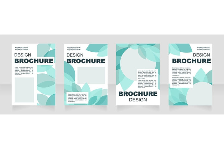 Information blank brochure layout design