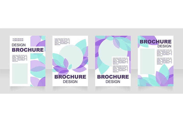 Information blank brochure layout design