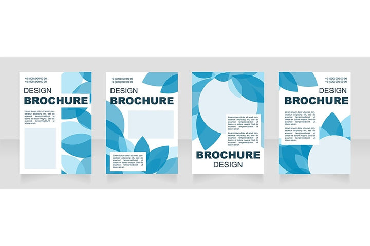 Information blank brochure layout design