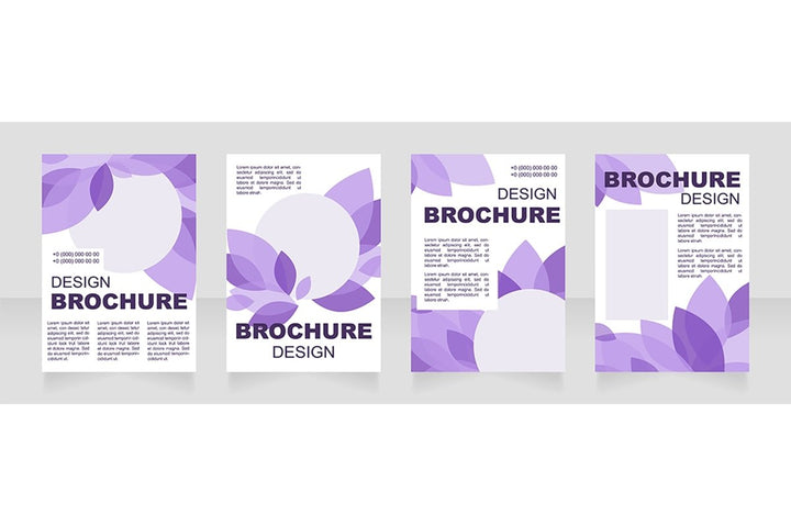 Information blank brochure layout design
