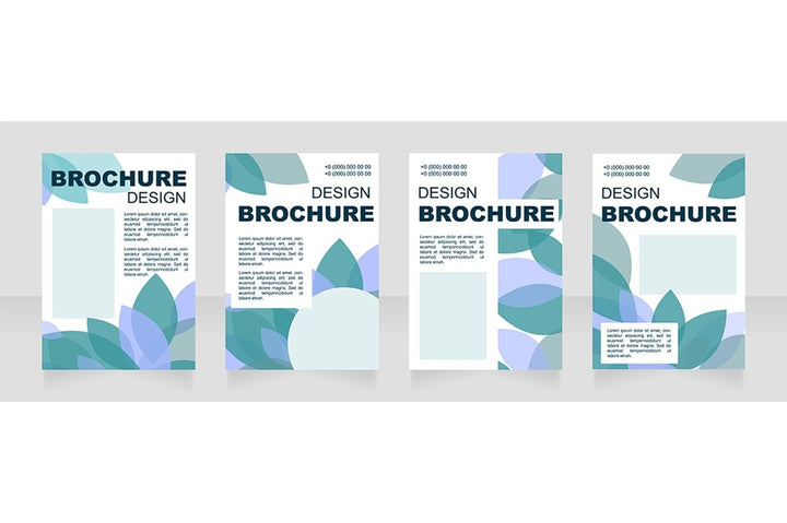 Information blank brochure layout design