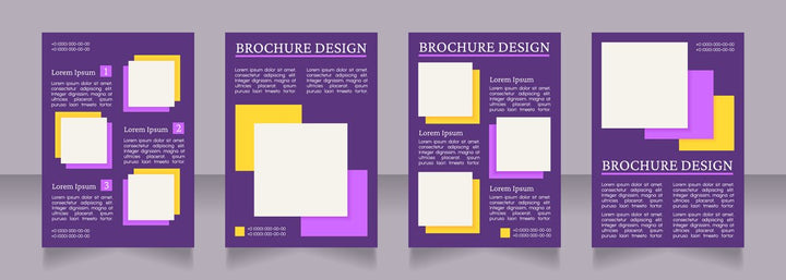 Information blank brochures template bundle