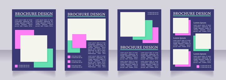 Information blank brochures template bundle