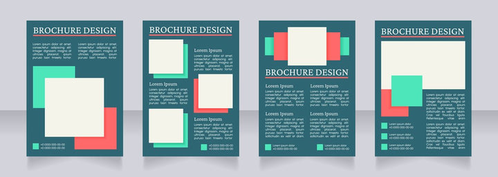 Information blank brochures template bundle
