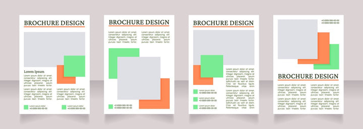 Information blank brochures template bundle