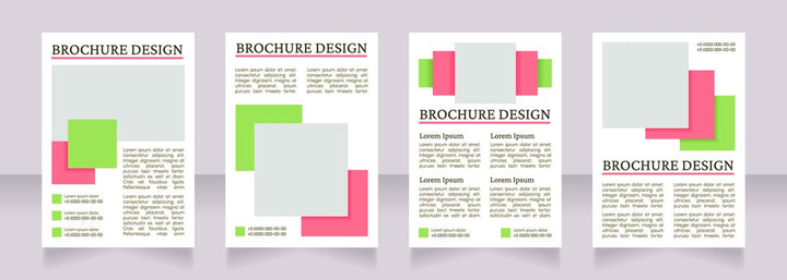 Information blank brochures template bundle