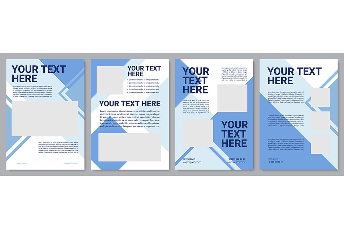 Informational brochure template set