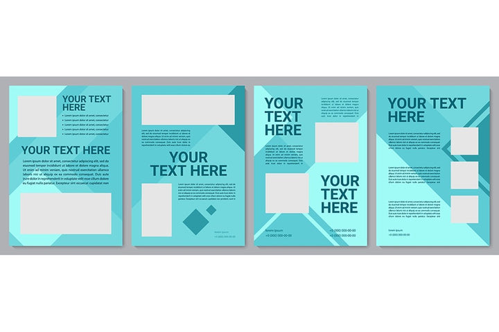Informational brochure template set