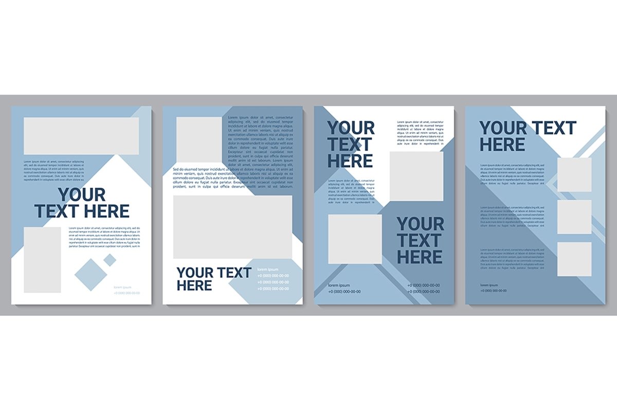 Informational brochure template set
