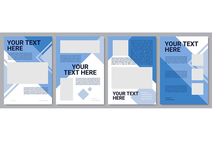 Informational brochure template set