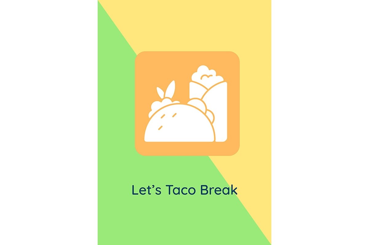 International food day greeting cards with glyph icon element set