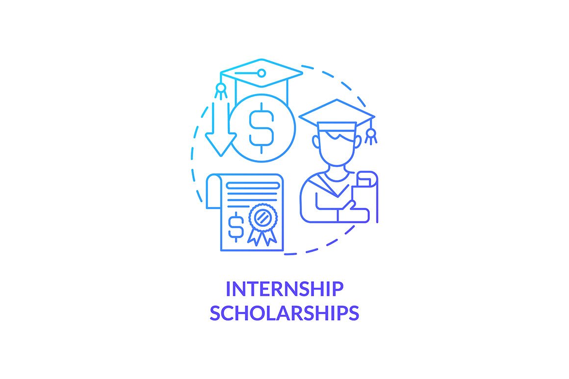International internship concept icons bundle