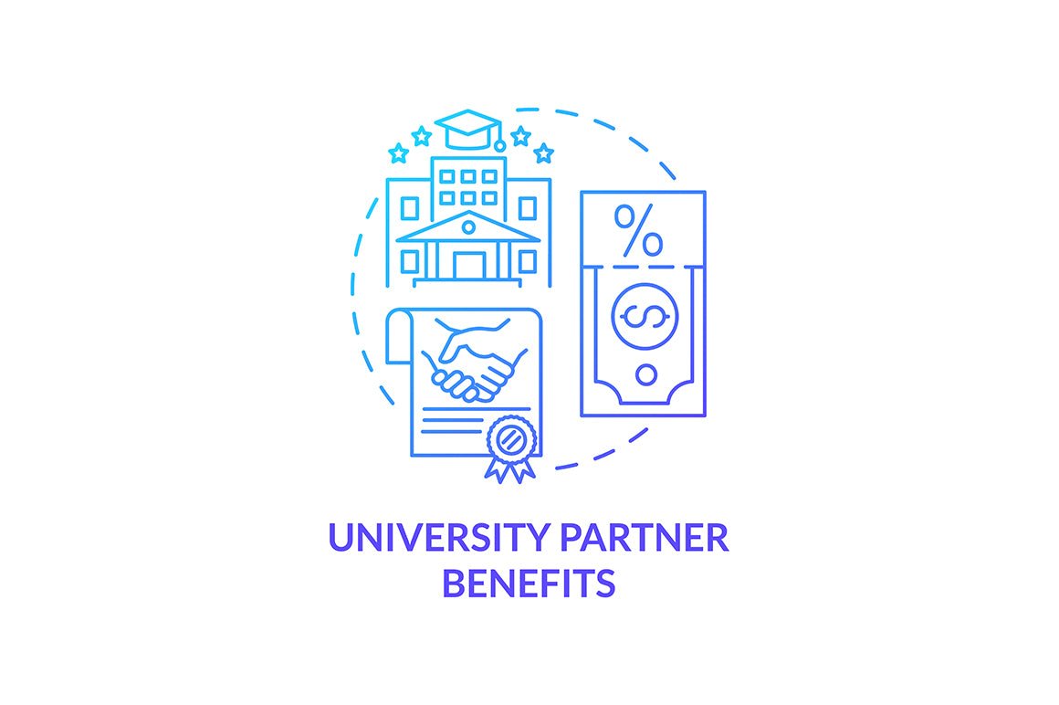 International internship concept icons bundle
