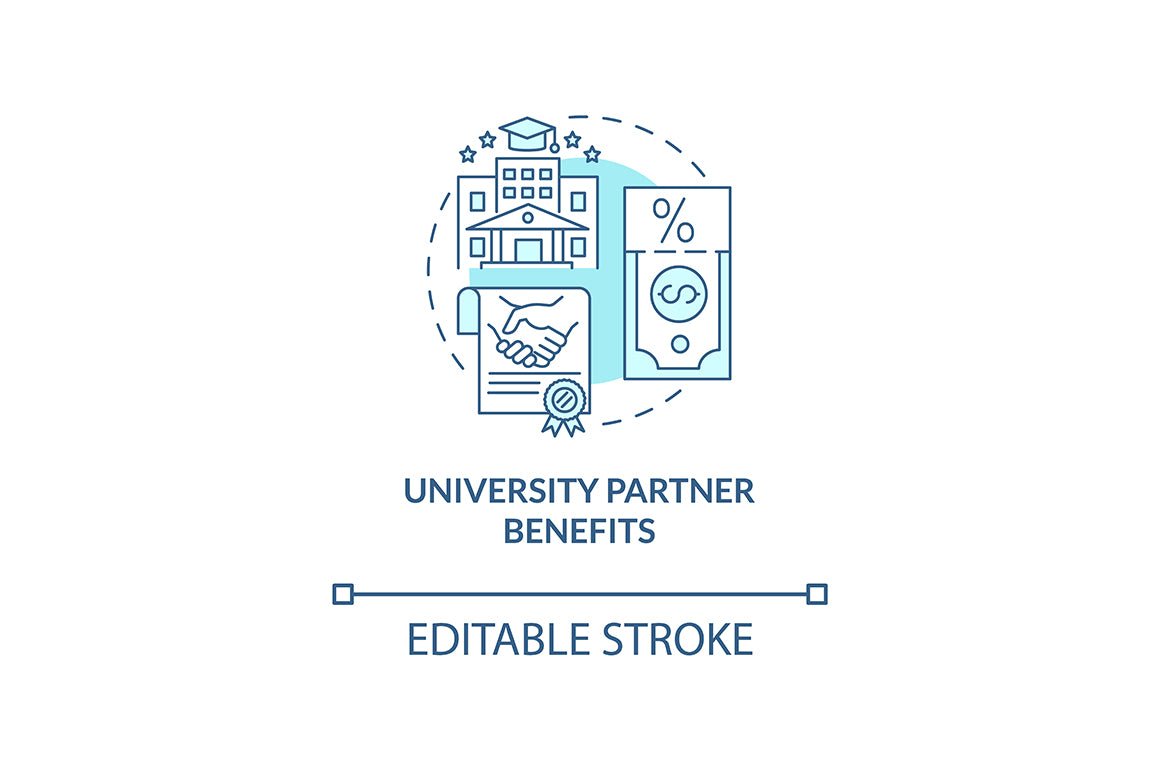 International internship concept icons bundle