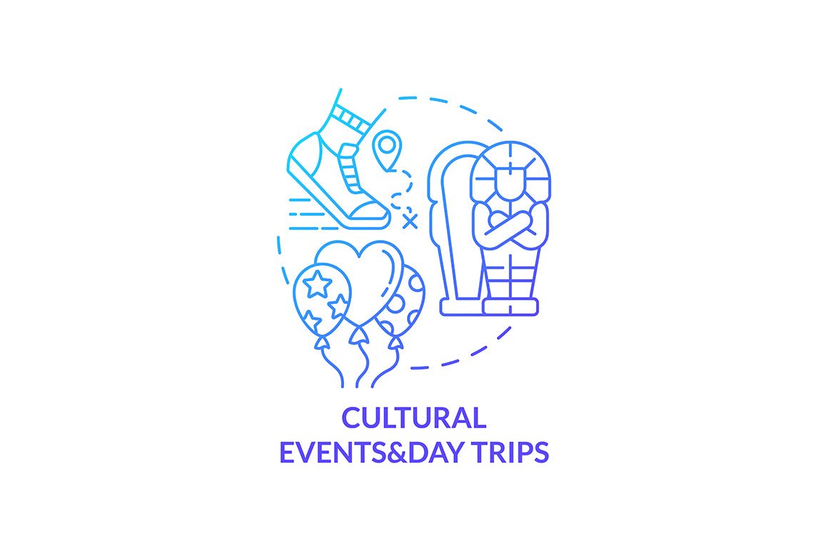 International internship concept icons bundle