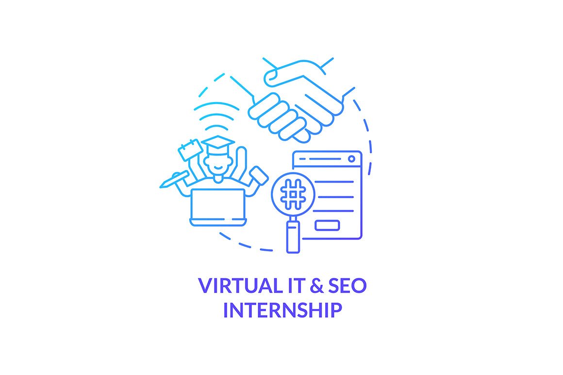 International internship concept icons bundle