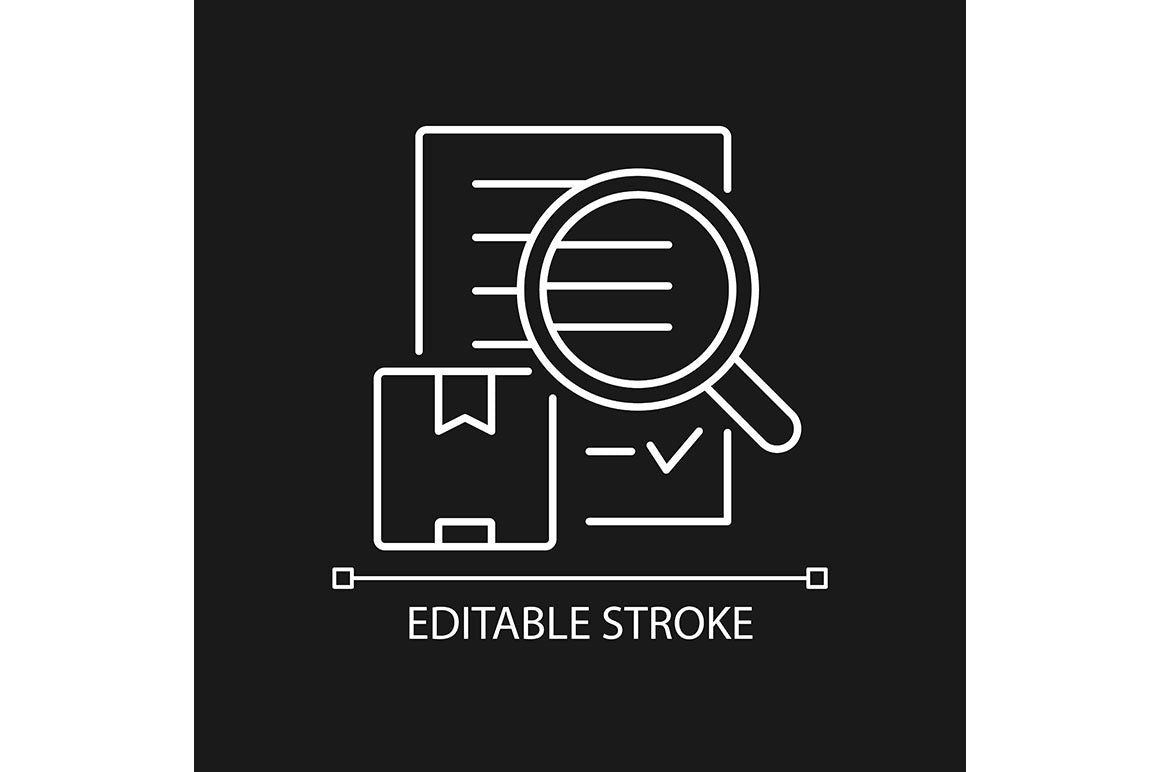 International logistics business linear icons set