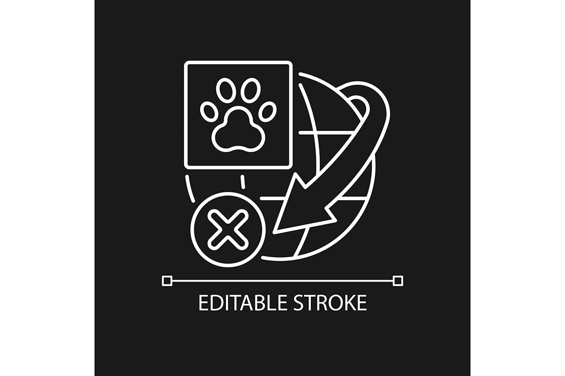 International logistics business linear icons set