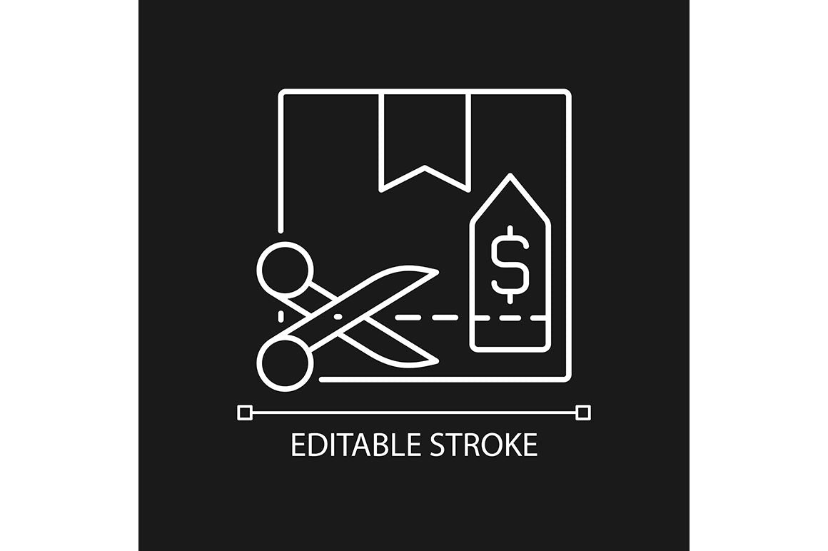 International logistics business linear icons set