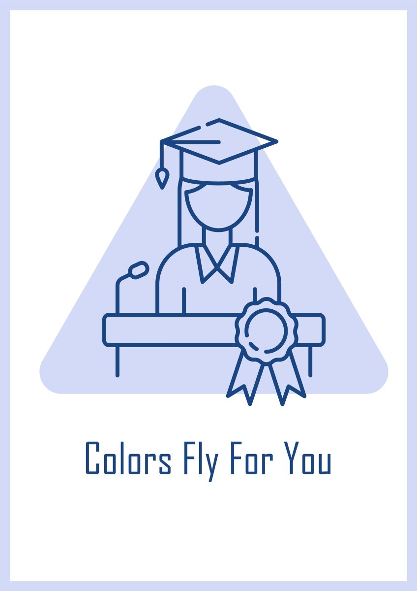 International students day postcards with linear glyph icon set