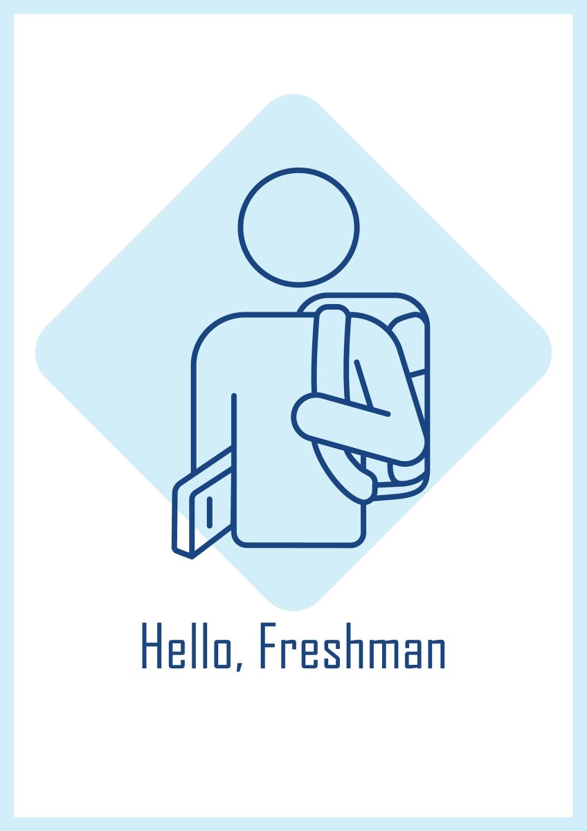 International students day postcards with linear glyph icon set